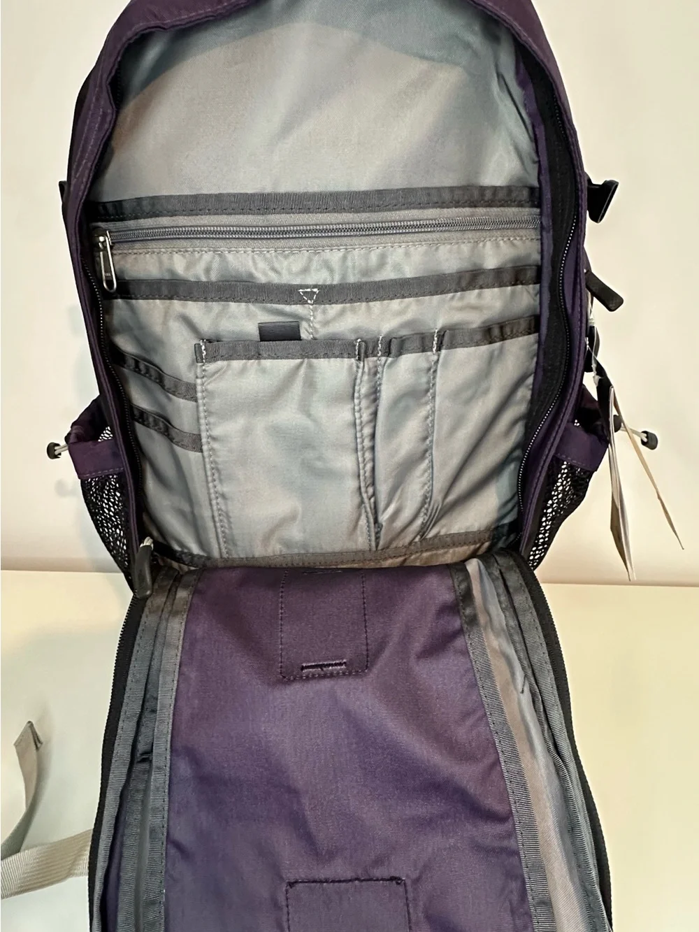 The North Face Purple and Gray Men's Backpack